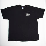 Viberg Boot t-shirt with winged logo, front